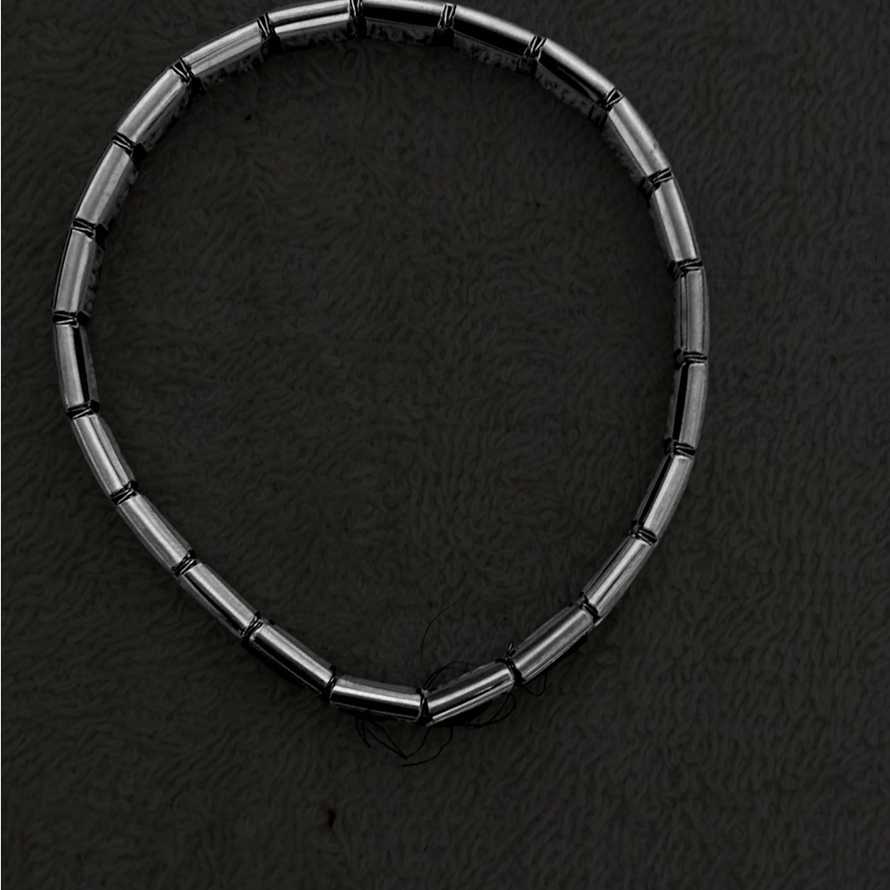 Silver/Red Interlocking Links 3/8" Lightweight St… - image 4